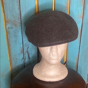 Scala Gray Wool Flat Cap size large